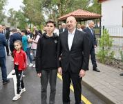 Президент Ильхам Алиев и Первая леди Мехрибан Алиева ознакомились с работой, проделанной в селе Забух Лачинского района, и встретились с жителями (ФОТО/ВИДЕО)