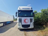 Convoy with 40 tons of flour sent from Baku awaits on Aghdam-Khankendi road for six day in a row (PHOTO)