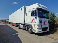 Convoy with 40 tons of flour sent from Baku awaits on Aghdam-Khankendi road for six day in a row (PHOTO)