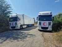 Convoy with 40 tons of flour sent from Baku awaits on Aghdam-Khankendi road for six day in a row (PHOTO)