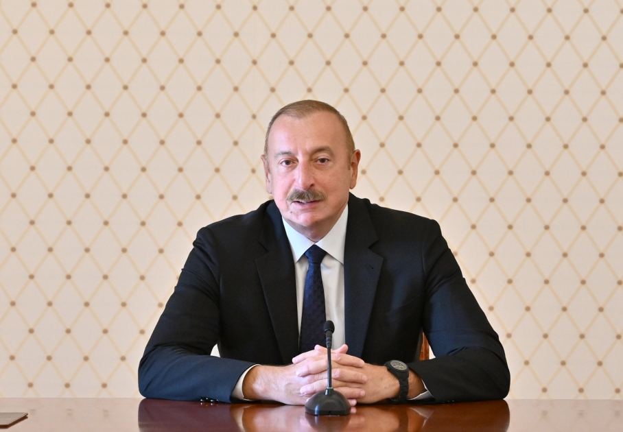 President Ilham Aliyev receives ministers of Turkic states participating in events held in Baku (PHOTO)