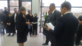 Another group of families resettled in Azerbaijan's Fuzuli receive keys to their houses (PHOTO)