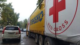 Food cargo from Russian Red Cross Society lingers for entry to Azerbaijan's Khankendi