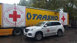 Food cargo from Russian Red Cross Society lingers for entry to Azerbaijan's Khankendi