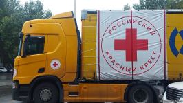 Food cargo from Russian Red Cross Society lingers for entry to Azerbaijan's Khankendi
