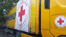 Food cargo from Russian Red Cross Society lingers for entry to Azerbaijan's Khankendi