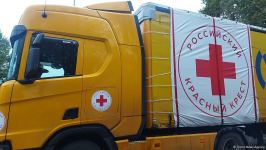 Food cargo from Russian Red Cross Society lingers for entry to Azerbaijan's Khankendi