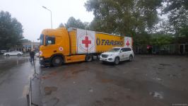 Food cargo from Russian Red Cross Society lingers for entry to Azerbaijan's Khankendi