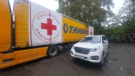 Food cargo from Russian Red Cross Society lingers for entry to Azerbaijan's Khankendi