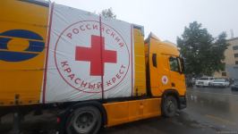 Food cargo from Russian Red Cross Society lingers for entry to Azerbaijan's Khankendi