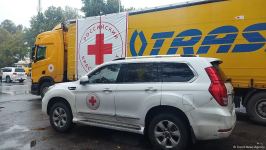 Food cargo from Russian Red Cross Society lingers for entry to Azerbaijan's Khankendi