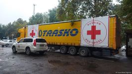Food cargo from Russian Red Cross Society lingers for entry to Azerbaijan's Khankendi