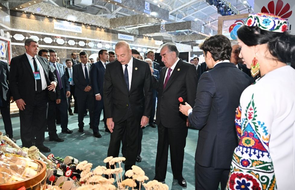 Президент Ильхам Алиев ознакомился с выставкой "ЭКСПО Центральная Азия 2023" в Душанбе (ФОТО/ВИДЕО)