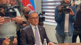 На встрече в Евлахе только один флаг - флаг Азербайджана (ФОТО/ВИДЕО)