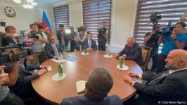 На встрече в Евлахе только один флаг - флаг Азербайджана (ФОТО/ВИДЕО)
