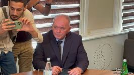 На встрече в Евлахе только один флаг - флаг Азербайджана (ФОТО/ВИДЕО)
