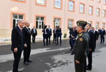 Президент Ильхам Алиев и Президент Реджеп Тайип Эрдоган приняли участие в открытии Нахчыванского восстановительно-промышленного военного комплекса (ФОТО)