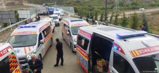 Из Горуса в направлении Ханкенди проехали машины скорой помощи в сопровождении МККК (ФОТО)