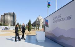 Президент Ильхам Алиев и Первая леди Мехрибан Алиева посетили в Баку строящийся Парк Победы (ФОТО/ВИДЕО)