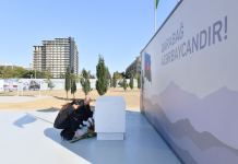 Президент Ильхам Алиев и Первая леди Мехрибан Алиева посетили в Баку строящийся Парк Победы (ФОТО/ВИДЕО)