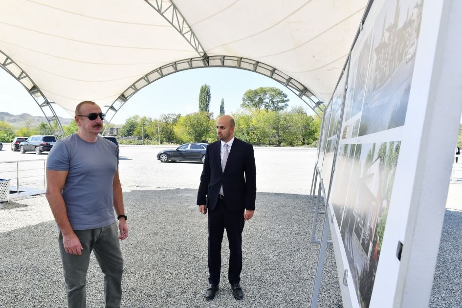 Президент Ильхам Алиев заложил фундамент села Алыбейли Зангиланского района (ВИДЕО/ФОТО)