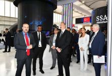 President Ilham Aliyev, First Lady Mehriban Aliyeva attend opening of exhibition within framework of 74th International Astronautical Congress (PHOTO/VIDEO)