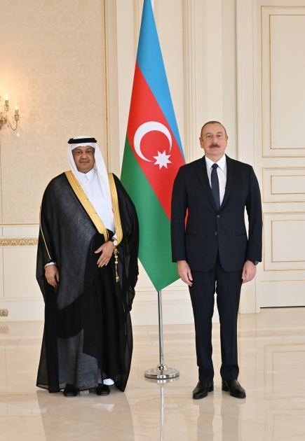 President Ilham Aliyev receives credentials of newly appointed ambassador of Saudi Arabia (PHOTO/VIDEO)