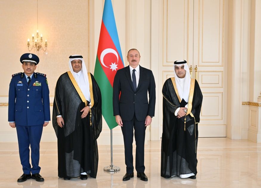 President Ilham Aliyev receives credentials of newly appointed ambassador of Saudi Arabia (PHOTO/VIDEO)