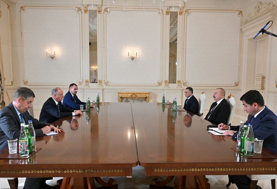 President Ilham Aliyev receives secretary of Russia's Security Council (VIDEO)