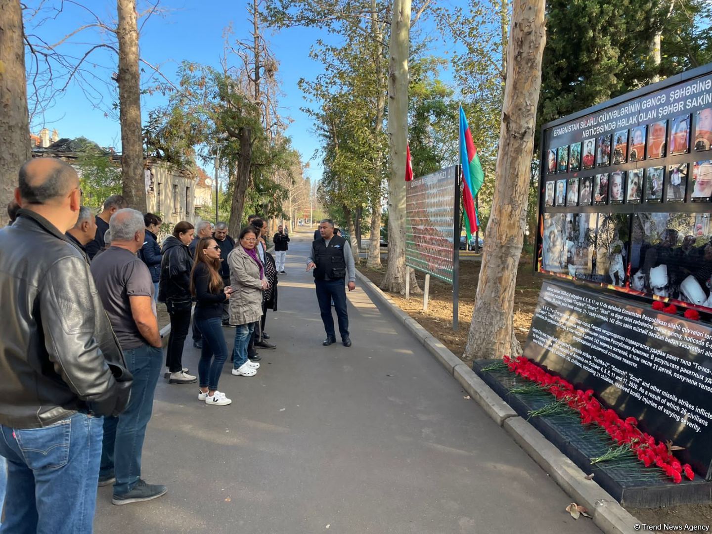bp employees visit Azerbaijan's Ganja site shelled during second Karabakh war (PHOTO)