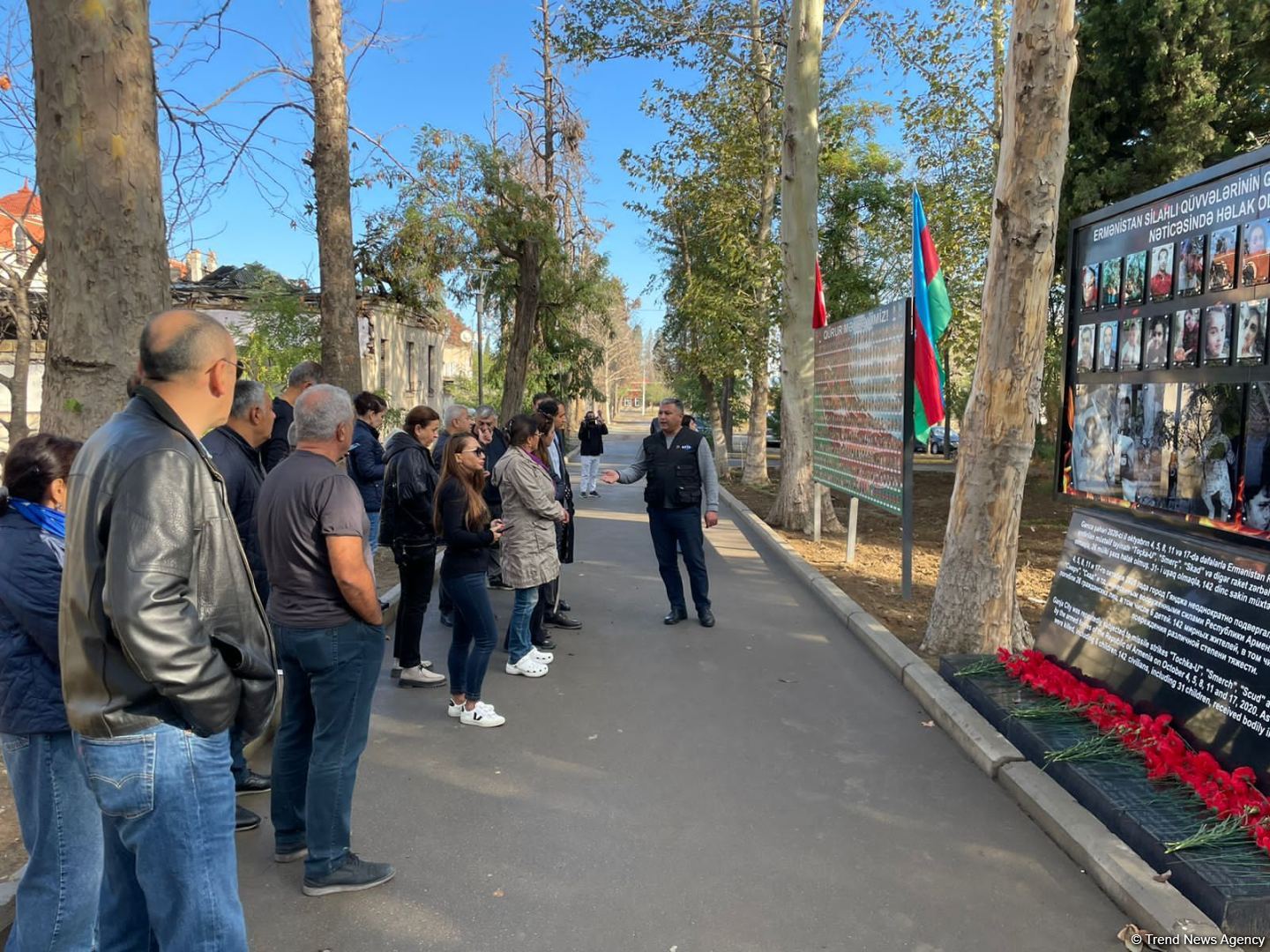 bp employees visit Azerbaijan's Ganja site shelled during second Karabakh war (PHOTO)