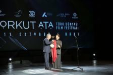 В Баку состоялась торжественная церемония награждения победителей Международного кинофестиваля тюркского мира Korkut Ata (ФОТО)