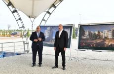 President Ilham Aliyev lays foundation of second residential complex in Fuzuli (PHOTO)