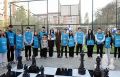 VP of Heydar Aliyev Foundation Leyla Aliyeva attends inauguration of another yard redeveloped under “Bizim həyət” project (PHOTO)