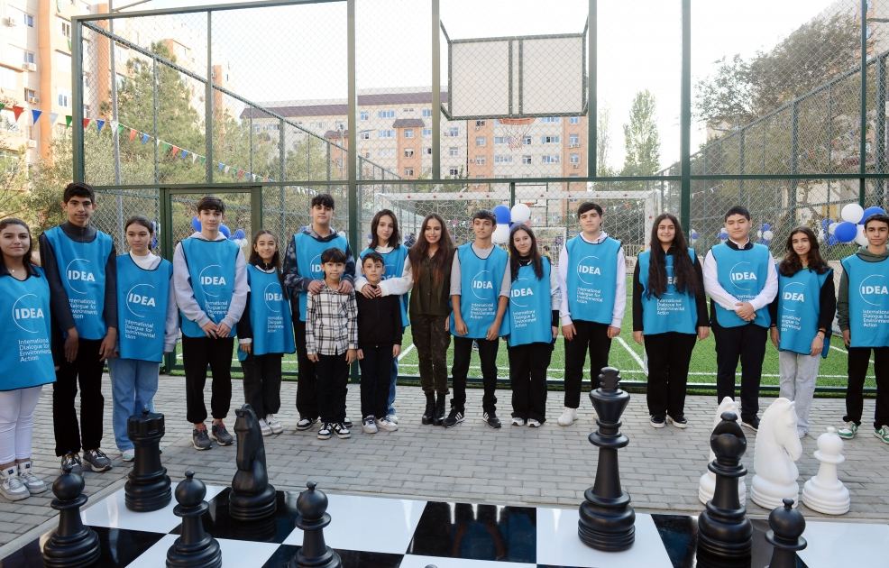 VP of Heydar Aliyev Foundation Leyla Aliyeva attends inauguration of another yard redeveloped under “Bizim həyət” project (PHOTO)