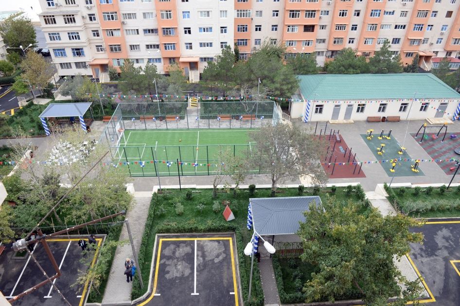 VP of Heydar Aliyev Foundation Leyla Aliyeva attends inauguration of another yard redeveloped under “Bizim həyət” project (PHOTO)