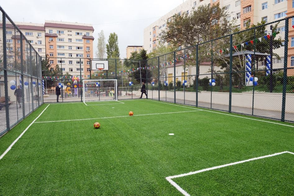 VP of Heydar Aliyev Foundation Leyla Aliyeva attends inauguration of another yard redeveloped under “Bizim həyət” project (PHOTO)