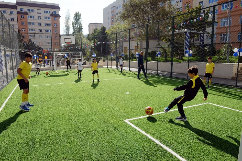 VP of Heydar Aliyev Foundation Leyla Aliyeva attends inauguration of another yard redeveloped under “Bizim həyət” project (PHOTO)