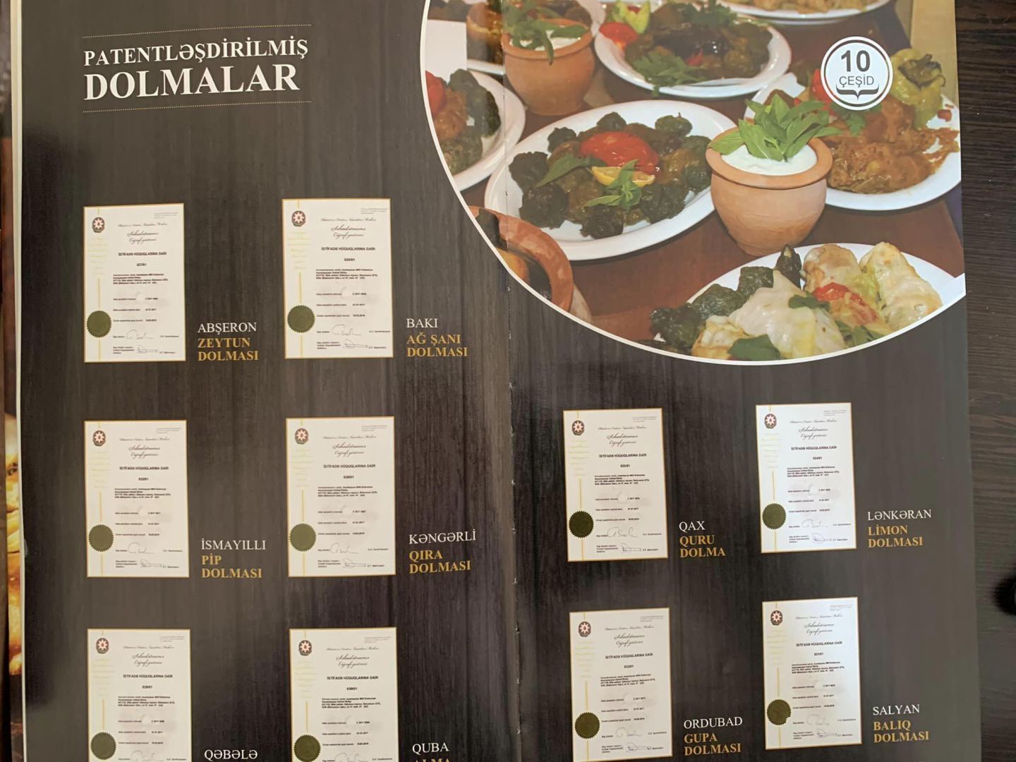 Книга об азербайджанской долме признана World Culinary Book лучшей за последние 25 лет (ФОТО)