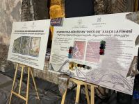 Новое здание Азербайджанского драматического театра имени Гейдара Алиева в Тбилиси украсит ковер "Достлуг" ОАО "Азерхалча" (ФОТО)
