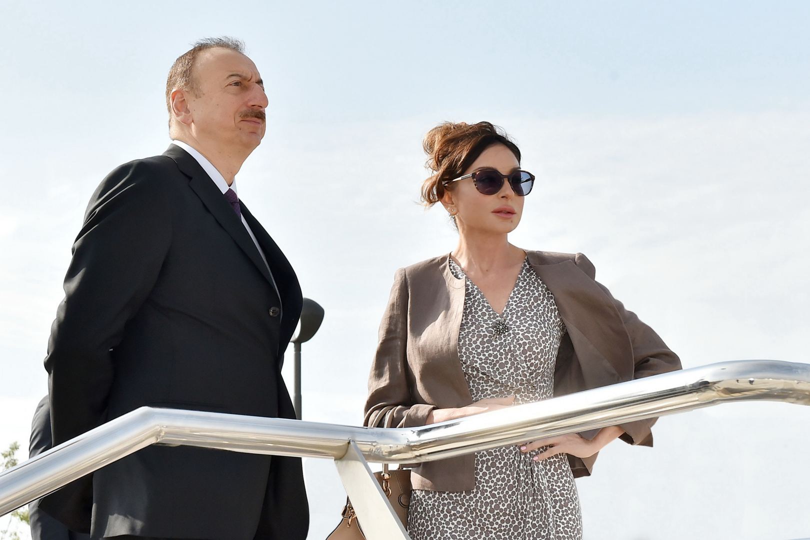 President Ilham Aliyev, First Lady Mehriban Aliyeva attend opening ceremony of small hydroelectric power plants in Kalbajar’s Vang village