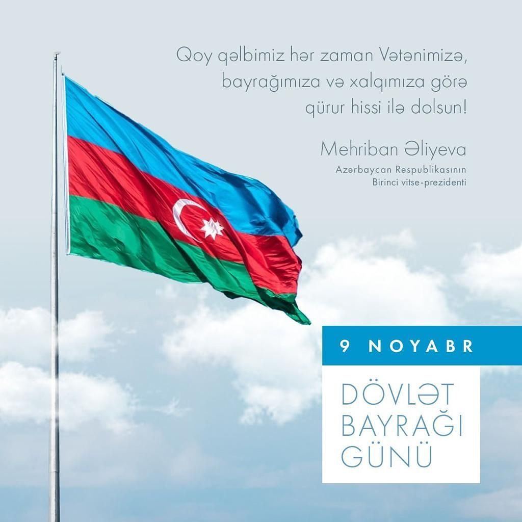 First Vice-President Mehriban Aliyeva makes post on National Flag Day (PHOTO)