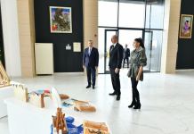 Президент Ильхам Алиев и Первая леди Мехрибан Алиева приняли участие в открытии филиала DOST EVİ Центра инклюзивного развития и творчества DOST в Исмайыллы (ФОТО)