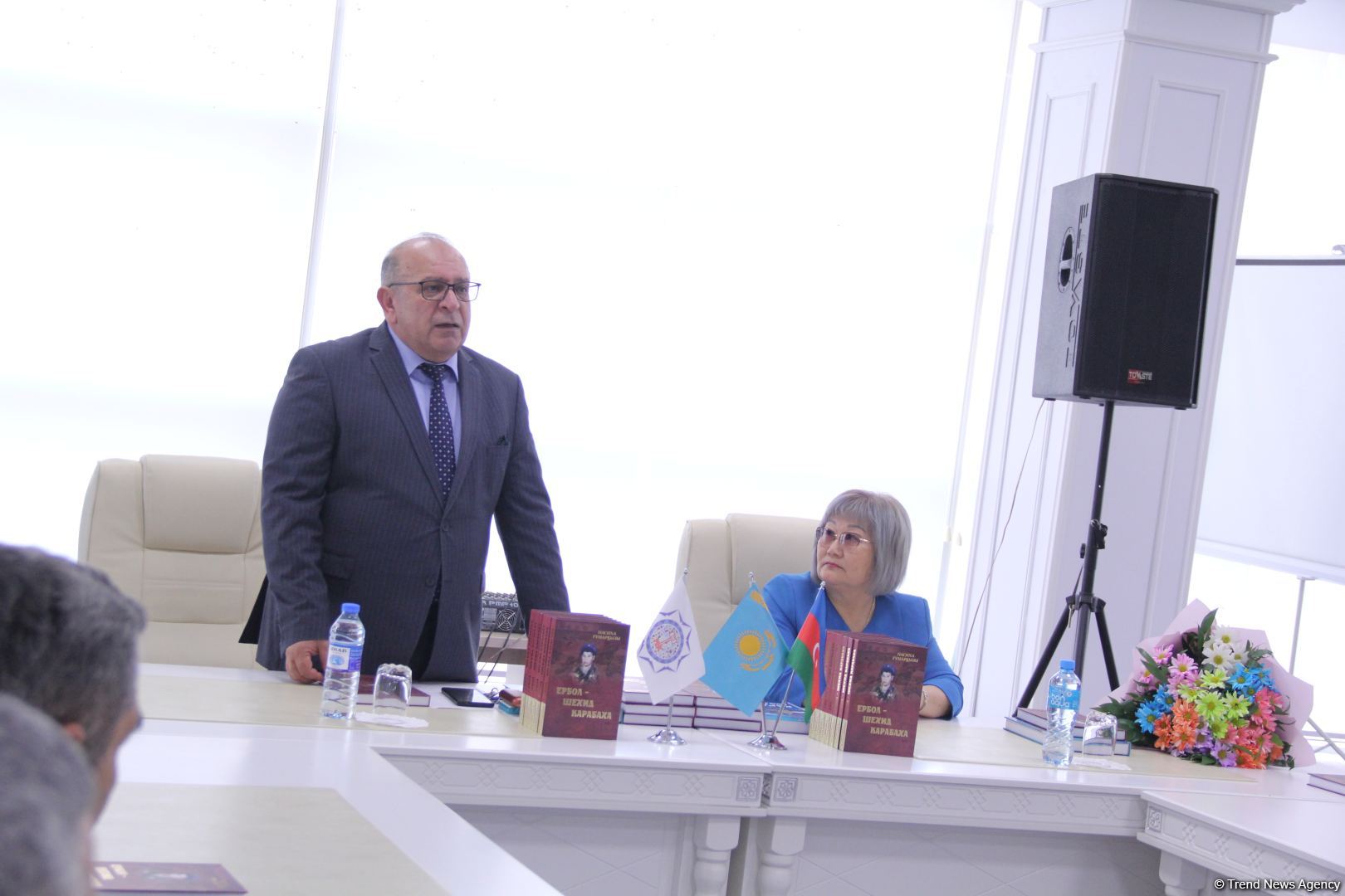 В Баку состоялась презентация книги Насихи Кенжиной "Ербол - шехид Карабаха" о герое из Казахстана  (ФОТО)