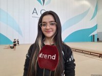 В Национальной арене гимнастики в Баку проходят учебно-тренировочные сборы юных спортсменок из Мингячевира (ФОТО)