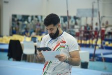 Проходят соревнования чемпионата Азербайджана и первенства Баку по мужской и женской спортивной гимнастике (ФОТО)