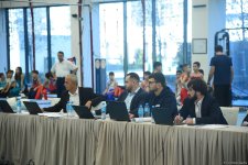 Проходят соревнования чемпионата Азербайджана и первенства Баку по мужской и женской спортивной гимнастике (ФОТО)