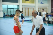 Проходят соревнования чемпионата Азербайджана и первенства Баку по мужской и женской спортивной гимнастике (ФОТО)