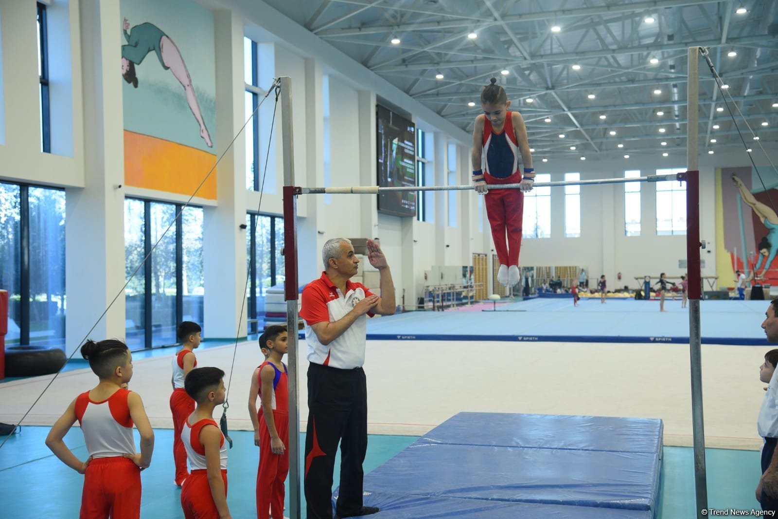 Проходят соревнования чемпионата Азербайджана и первенства Баку по мужской и женской спортивной гимнастике (ФОТО)