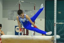 Проходит заключительный соревновательный день чемпионата Азербайджана и первенства Баку по мужской и женской спортивной гимнастике (ФОТО)